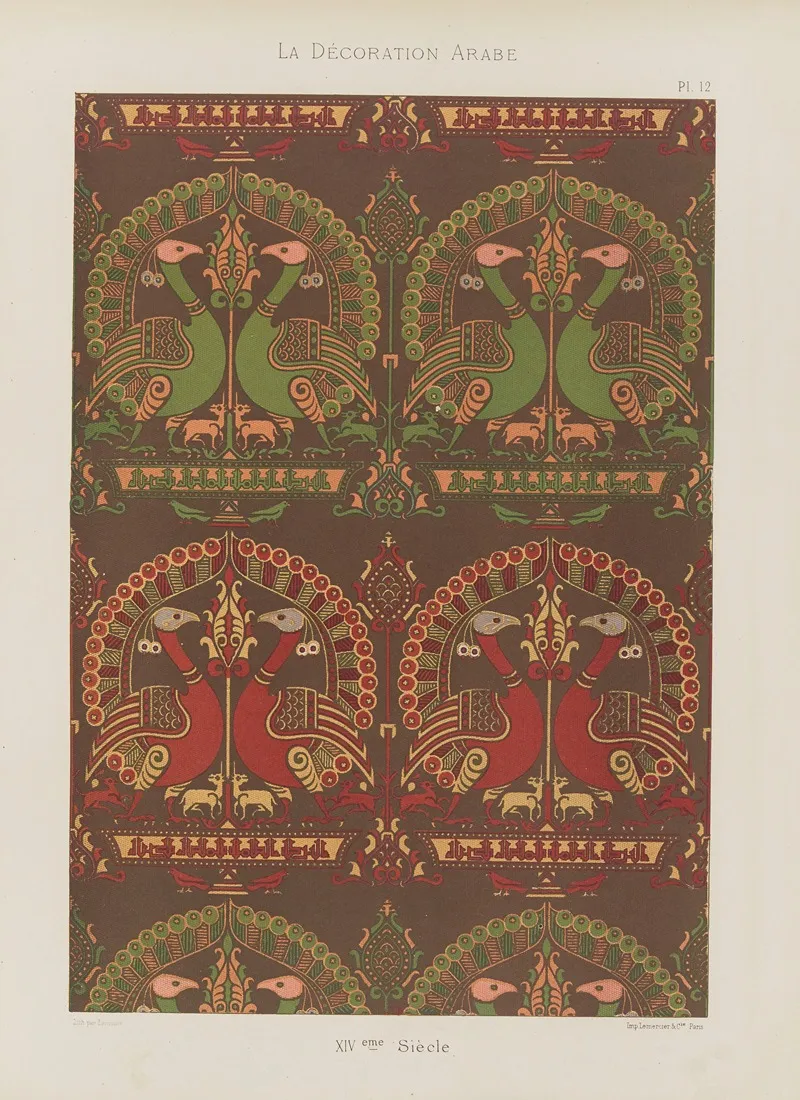 La Decoration Arabe Pl 08 Wall Art by Marpon et Flammarion - High-Resolution Digital Print