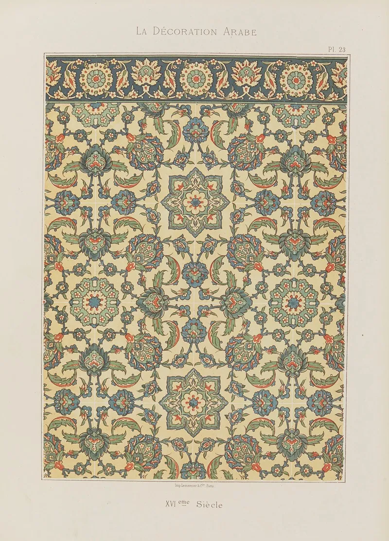 La Decoration Arabe Pl 18 Wall Art by Marpon et Flammarion - High-Resolution Digital Print