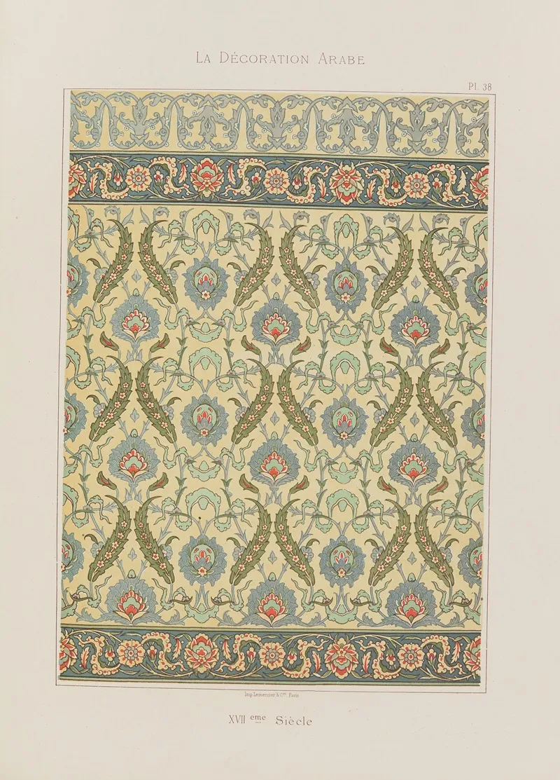 La Decoration Arabe Pl 31 Wall Art by Marpon et Flammarion - High-Resolution Digital Print