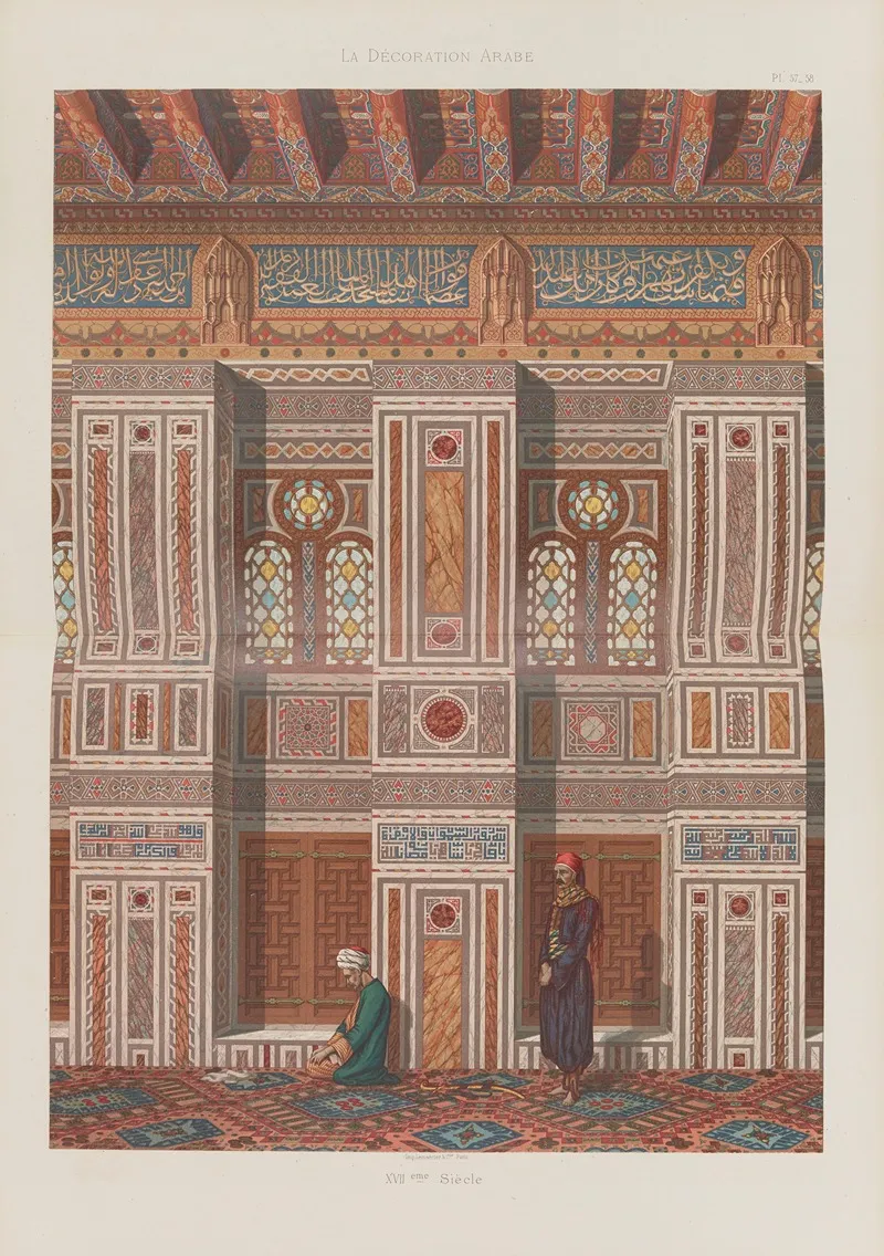 La Decoration Arabe Pl 49 Wall Art by Marpon et Flammarion - High-Resolution Digital Print