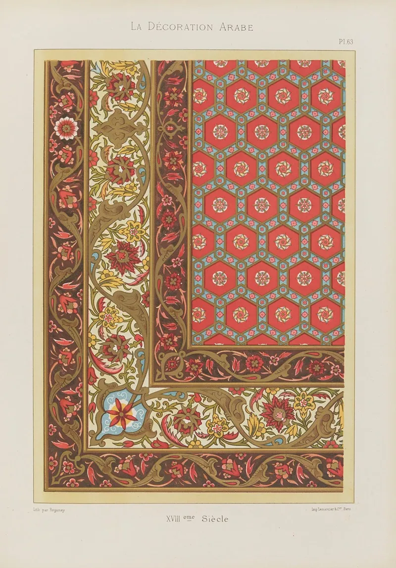 La Decoration Arabe Pl 54 Wall Art by Marpon et Flammarion - High-Resolution Digital Print