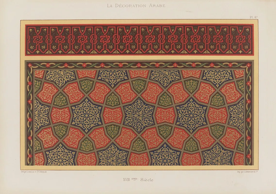 La Decoration Arabe Pl 57 Wall Art by Marpon et Flammarion - High-Resolution Digital Print