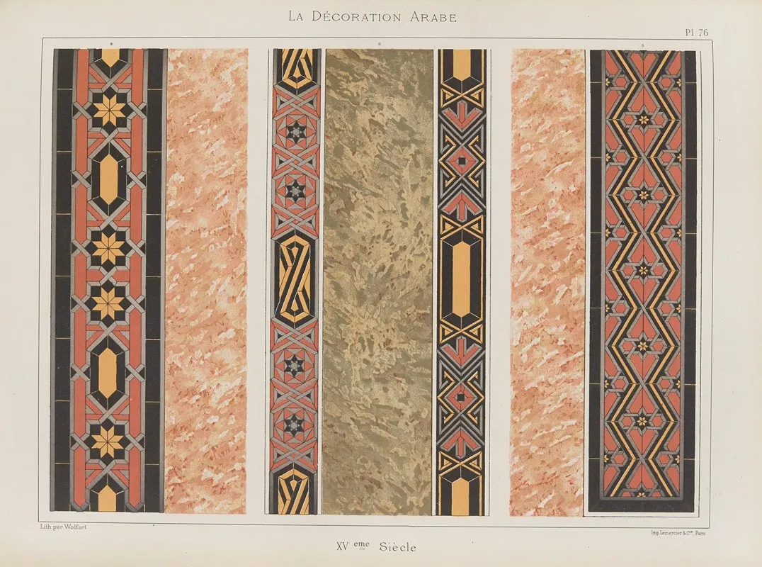 La Decoration Arabe Pl 65 Wall Art by Marpon et Flammarion - High-Resolution Digital Print