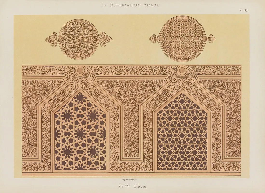 La Decoration Arabe Pl 83 Wall Art by Marpon et Flammarion - High-Resolution Digital Print