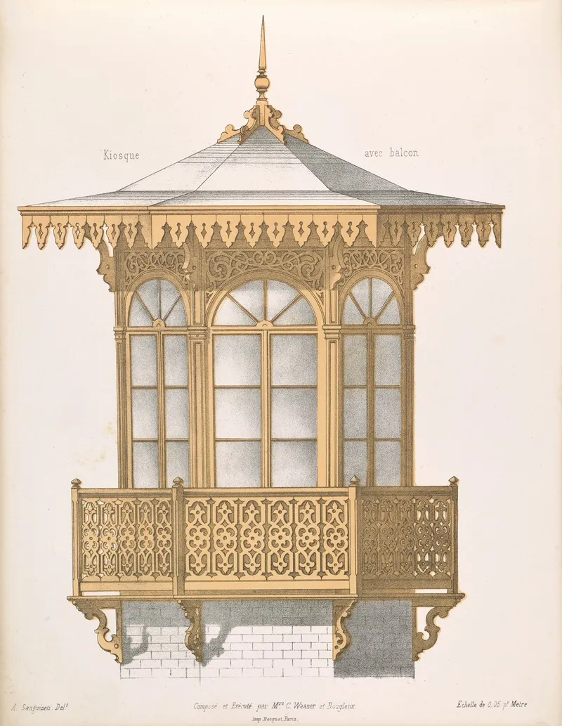 La Decoration En Bois Decoupe Pl 30 Wall Art by A. Sanguineti - High-Resolution Digital Print