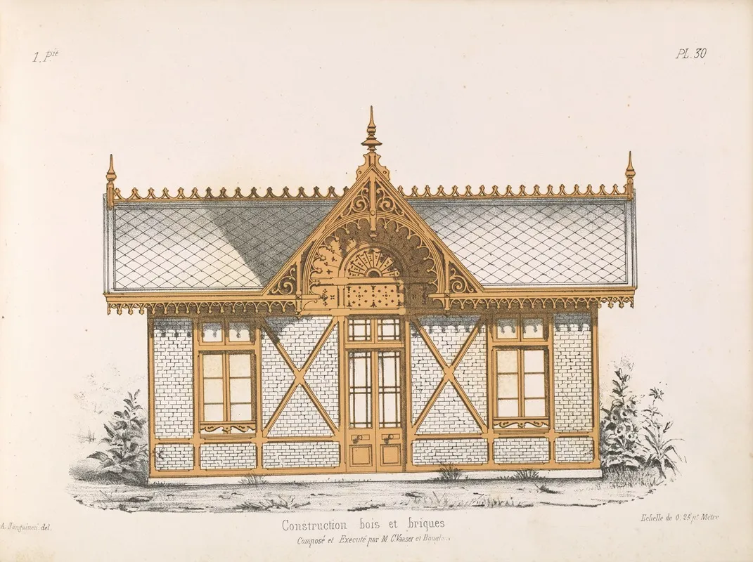 La Decoration En Bois Decoupe Pl 31 Wall Art by A. Sanguineti - High-Resolution Digital Print