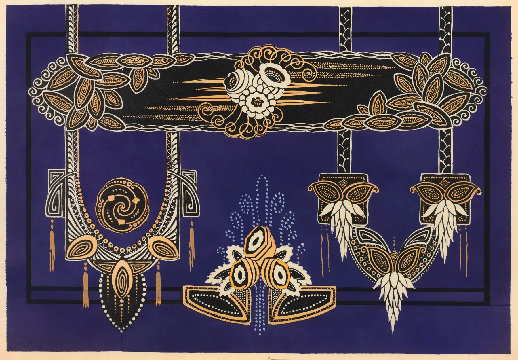 La Decoration Moderne Dans Le Textile Pl 13 Wall Art by Gaston Charlet - High-Resolution Digital Print