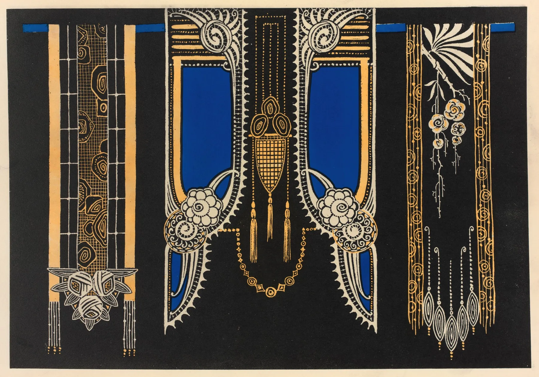 La Decoration Moderne Dans Le Textile Pl 19 Wall Art by Gaston Charlet - High-Resolution Digital Print