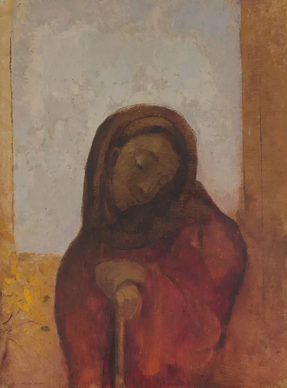 La Desesperance Dit Aussi La Souffrance Wall Art by Odilon Redon - High-Resolution Digital Print