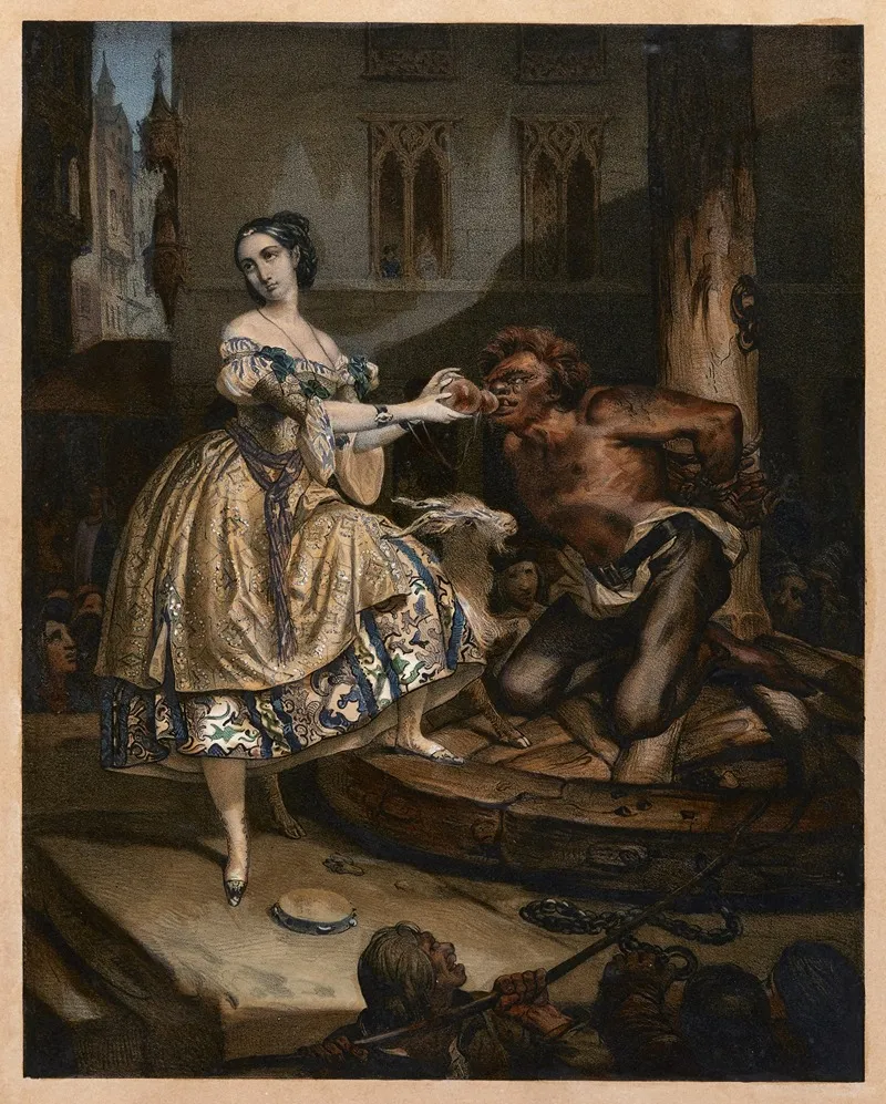 La Esmeralda Et Quasimodo Wall Art by Nicolas Eustache Maurin - High-Resolution Digital Print