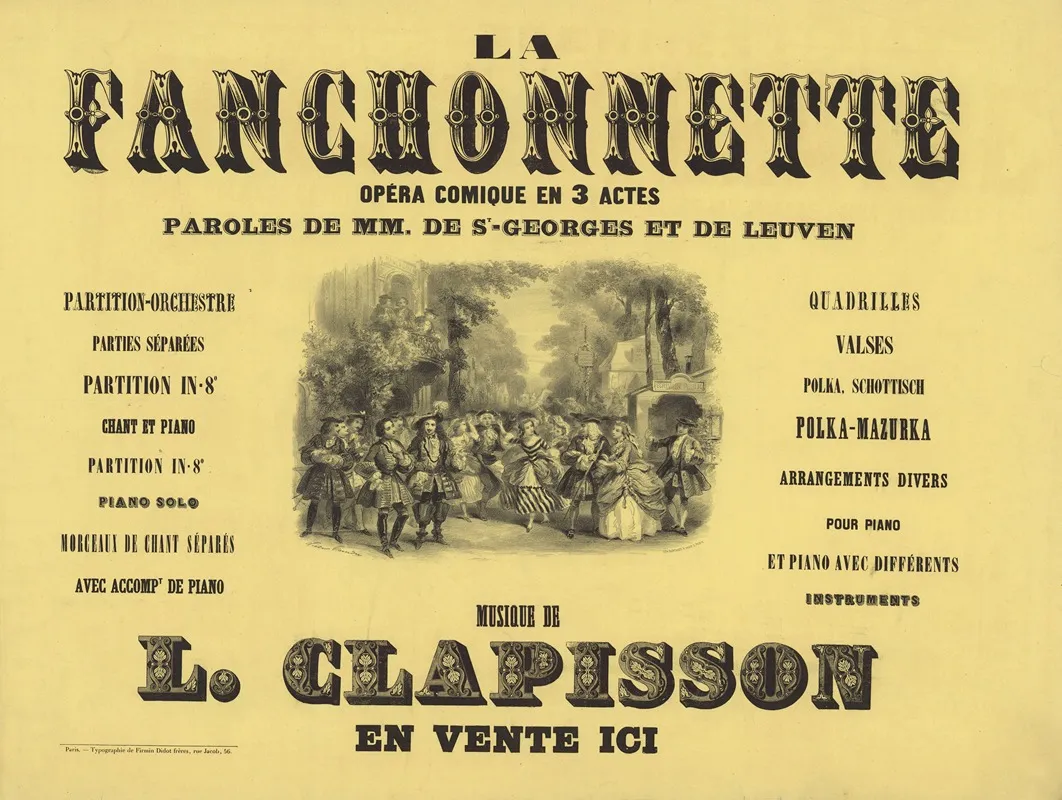 La Fanchonnette Wall Art by Victor Coindre - High-Resolution Digital Print