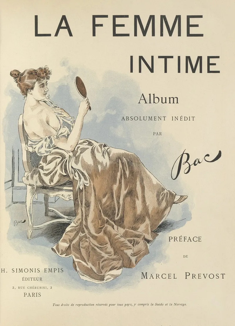 La Femme Intime Cover Wall Art by Ferdinand Bac - High-Resolution Digital Print