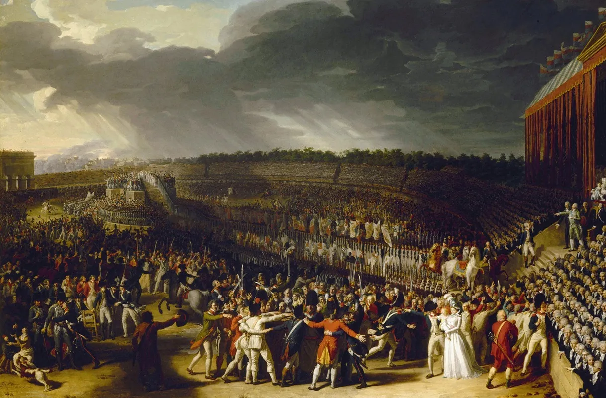 La Fete De La Federation Le 14 Juillet 1790 Au Champ De Mars Actuel 7eme Arrondissement