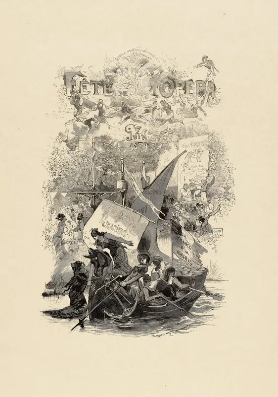 La Fete De Lopera Donnee Par Le Comite Francais Et Organisee Par Le Figaro Au Profit Des Inondes De Szegedin Wall Art by Edmond Morin - High-Resolution Digital Print