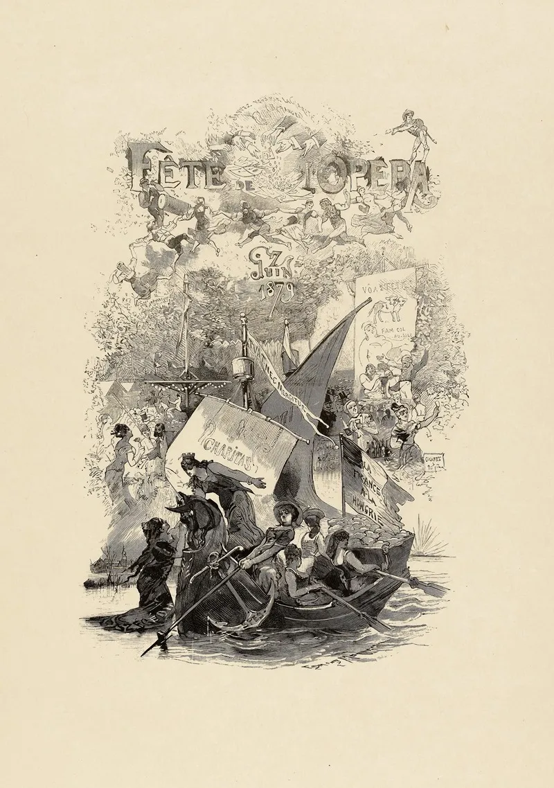 La Fete De Lopera Donnee Par Le Comite Francais Et Organisee Par Le Figaro Au Profit Des Inondes De Szegedin Wall Art by Edmond Morin - High-Resolution Digital Print
