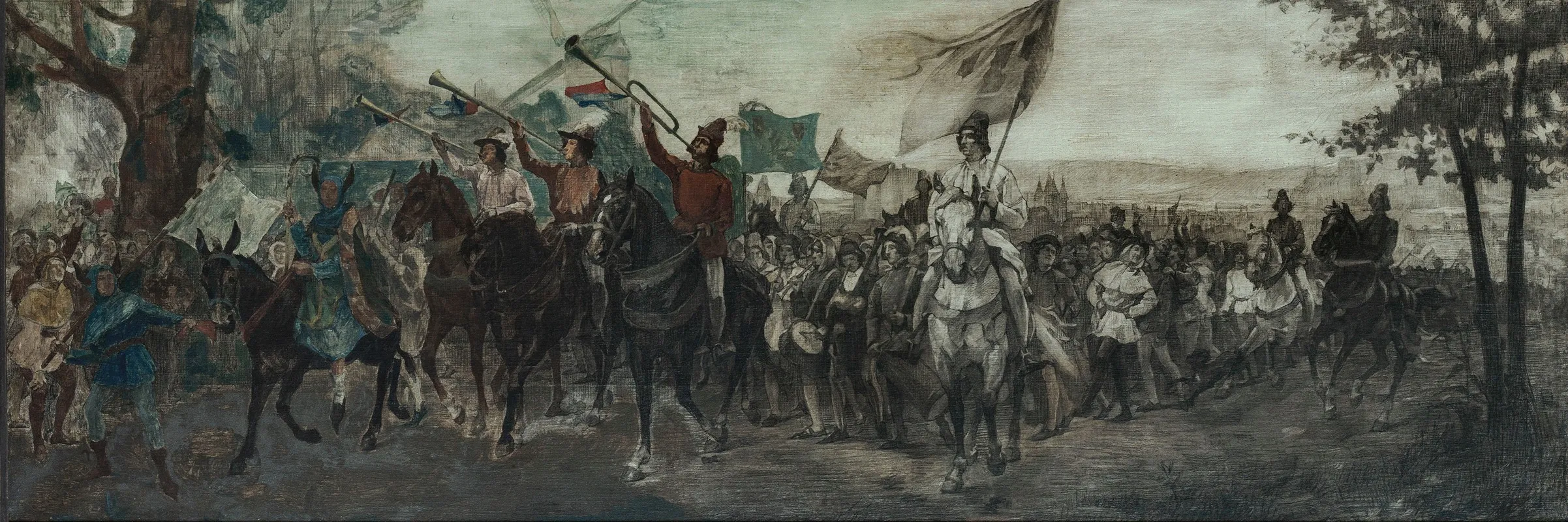 La Fete Du Lendit Wall Art by Jean Joseph Weerts - High-Resolution Digital Print