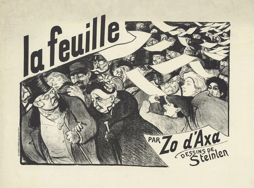 La Feuille En Vente Partout Par Zo Daxa Dessins De Steinlen