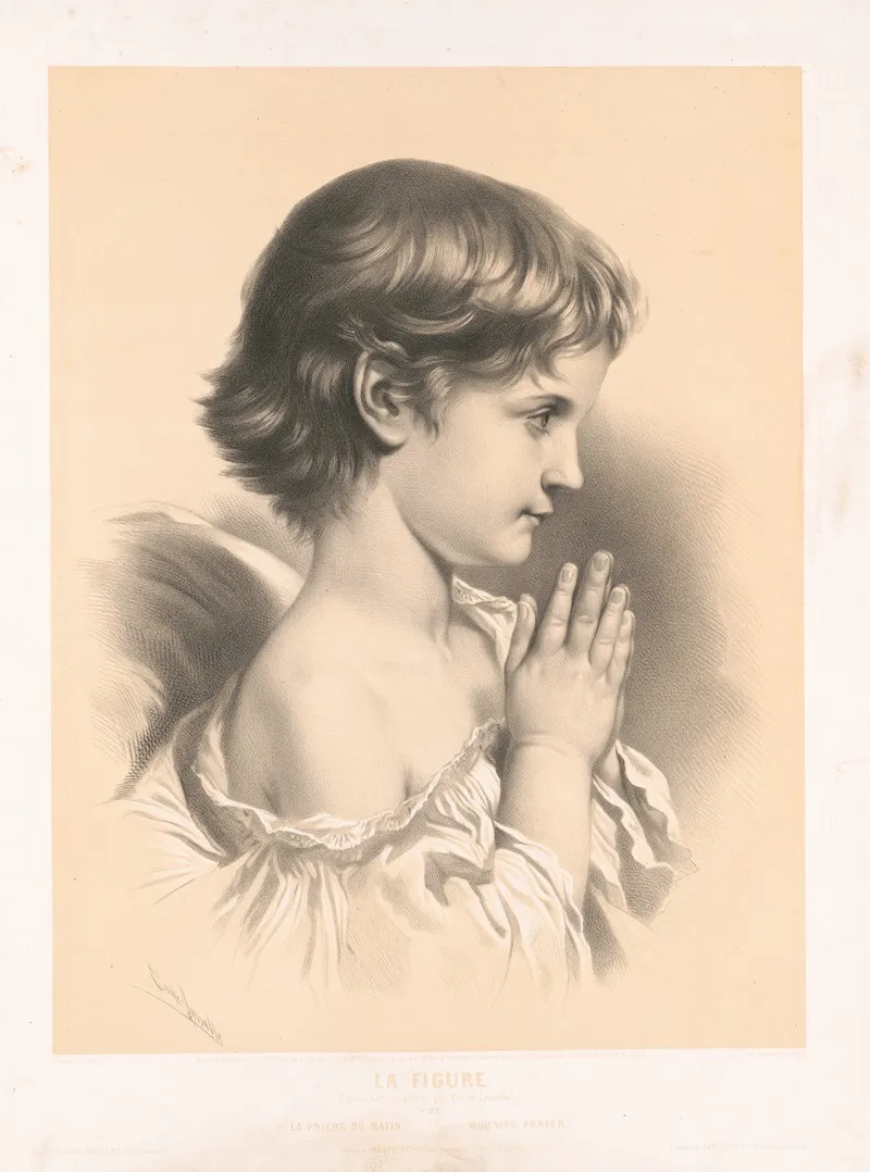 La Figure La Priere Du Matin Morning Prayer Wall Art by Emile Lassalle - High-Resolution Digital Print