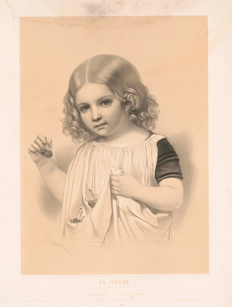 La Figure Le Passe Passe The Cherries Wall Art by Emile Lassalle - High-Resolution Digital Print
