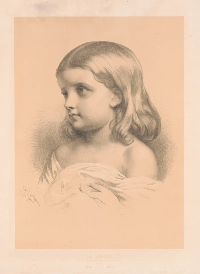 La Figure Marie Mary Wall Art by Emile Lassalle - High-Resolution Digital Print