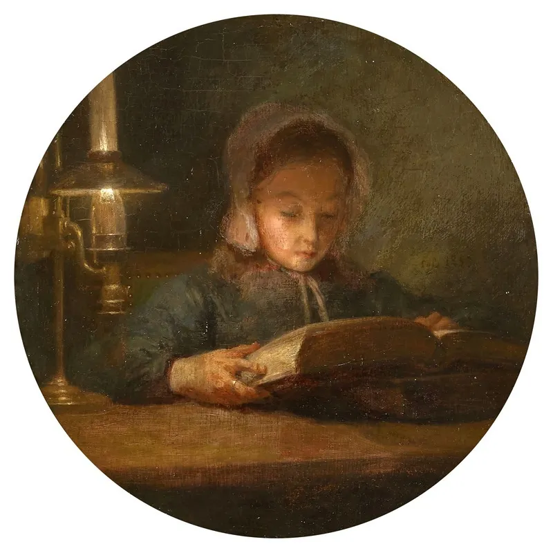 La Fille De Lartiste Lisant