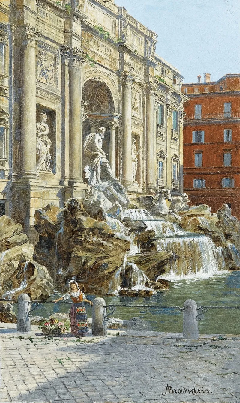 La Fontaine De Trevi A Rome