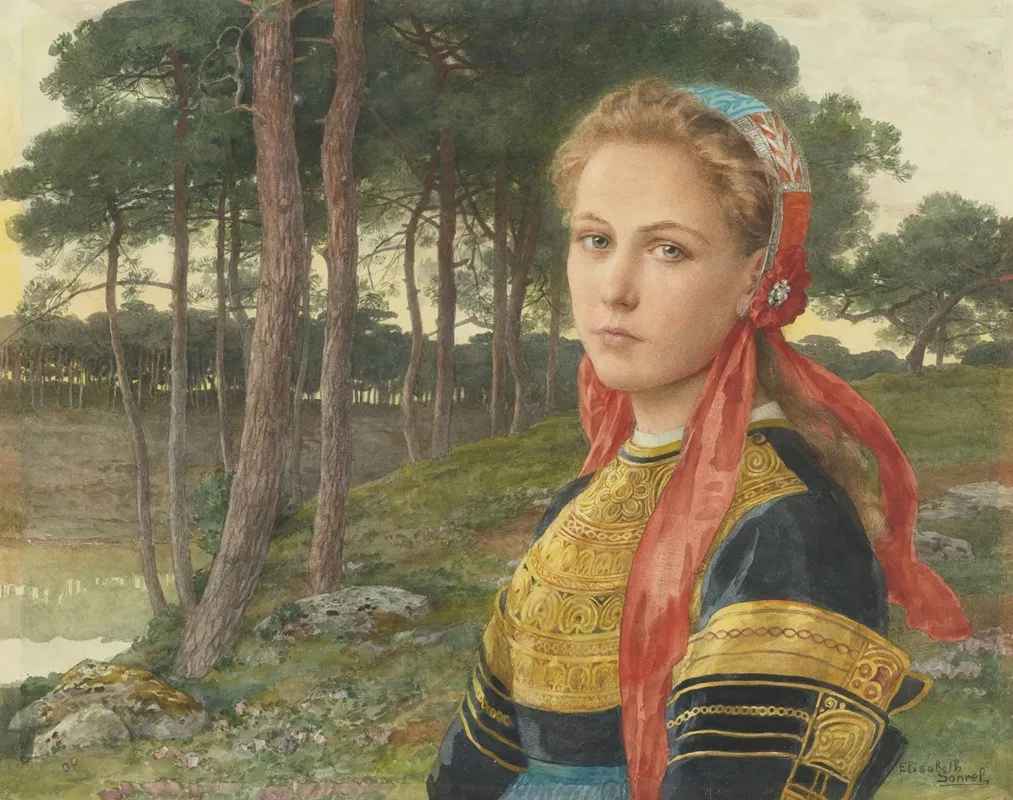 La Foret De Broceliande Wall Art by Elisabeth Sonrel - High-Resolution Digital Print