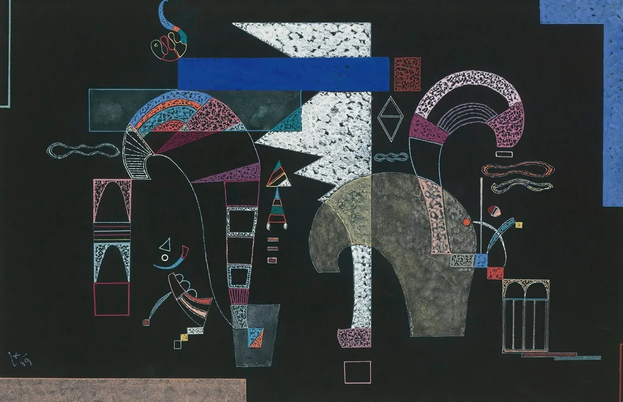 La Forme Blanche Wall Art by Wassily Kandinsky - High-Resolution Digital Print