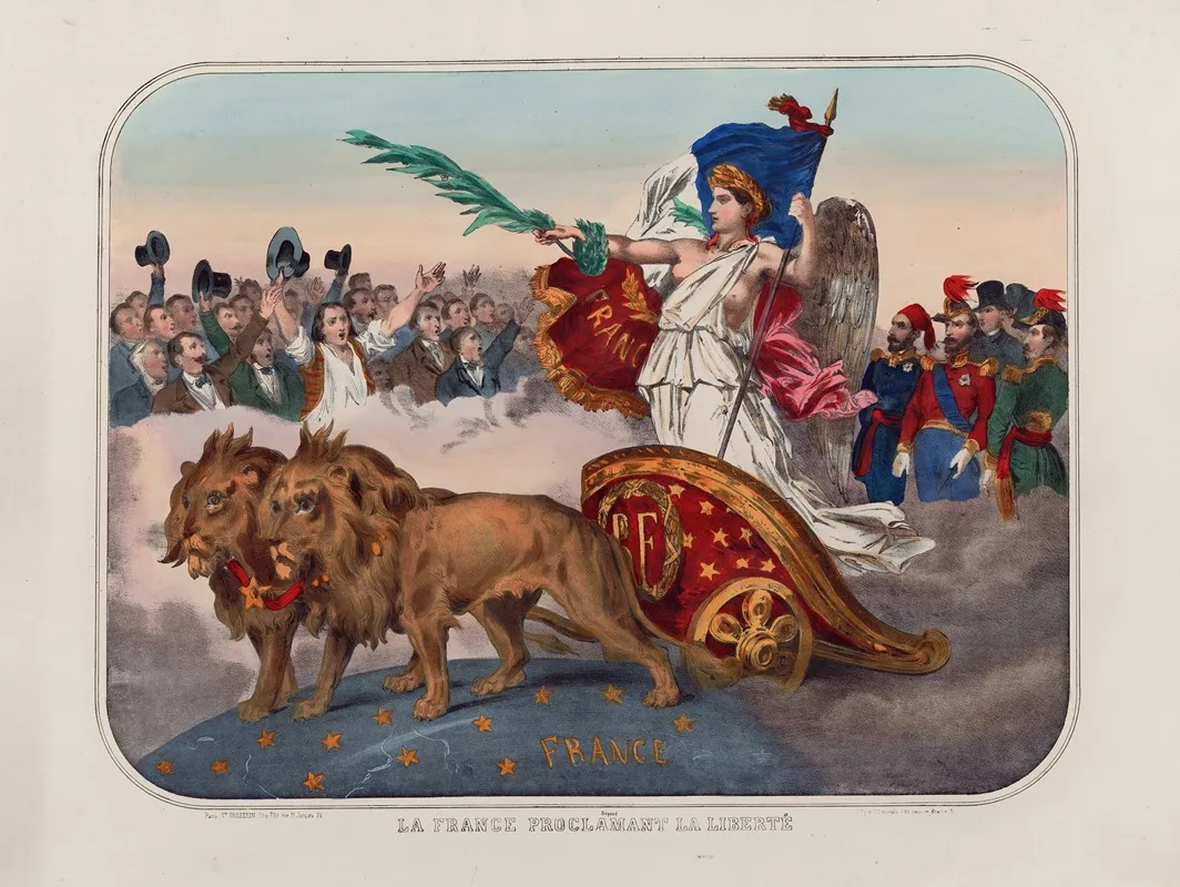 La France Proclamant La Liberte 2 Wall Art by Gosselin - High-Resolution Digital Print