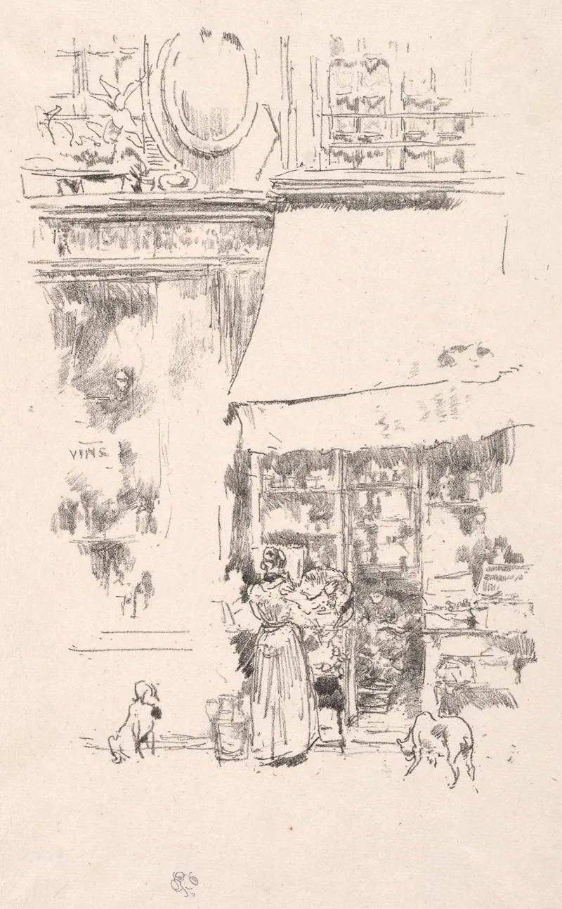 La Frutiere De La Rue De Grenelle Wall Art by James Abbott McNeill Whistler - High-Resolution Digital Print