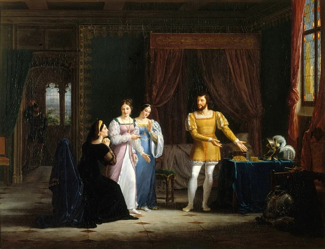 La Generosite De Bayard Wall Art by Henry-Joseph Boichard - High-Resolution Digital Print
