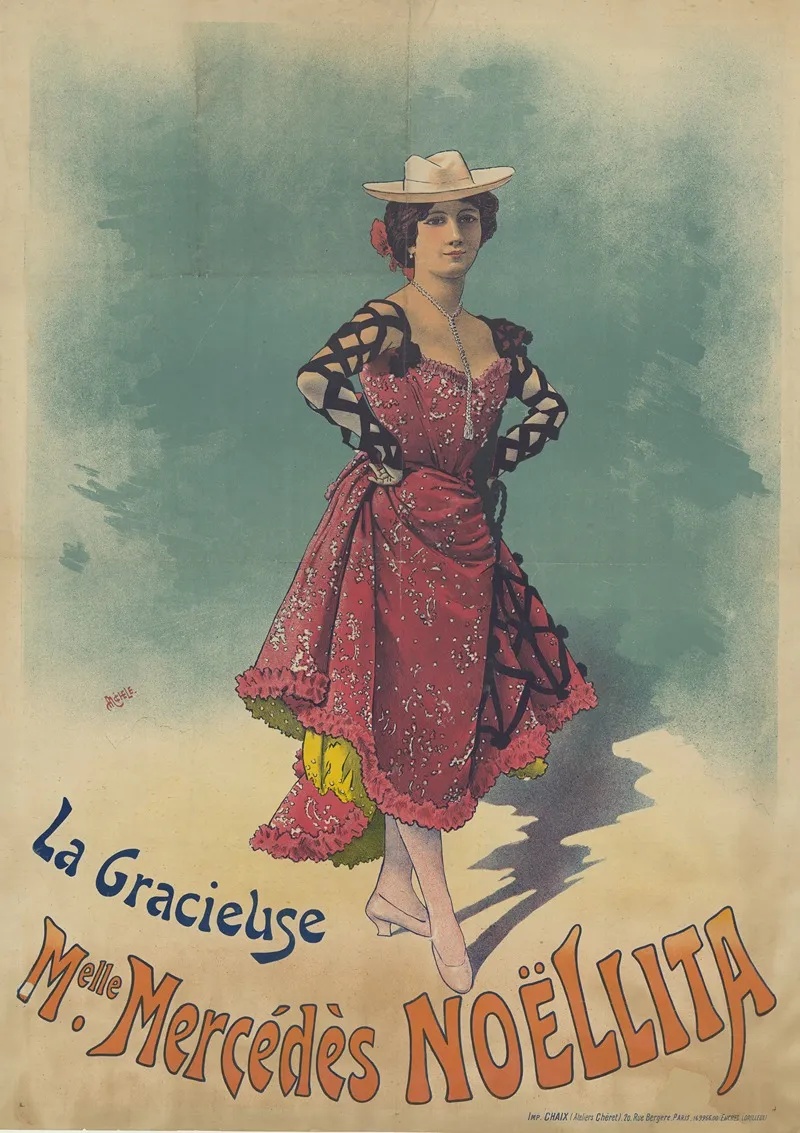 La Gracieuse Mlle Mercedes Noelita Wall Art by A. Michèle - High-Resolution Digital Print