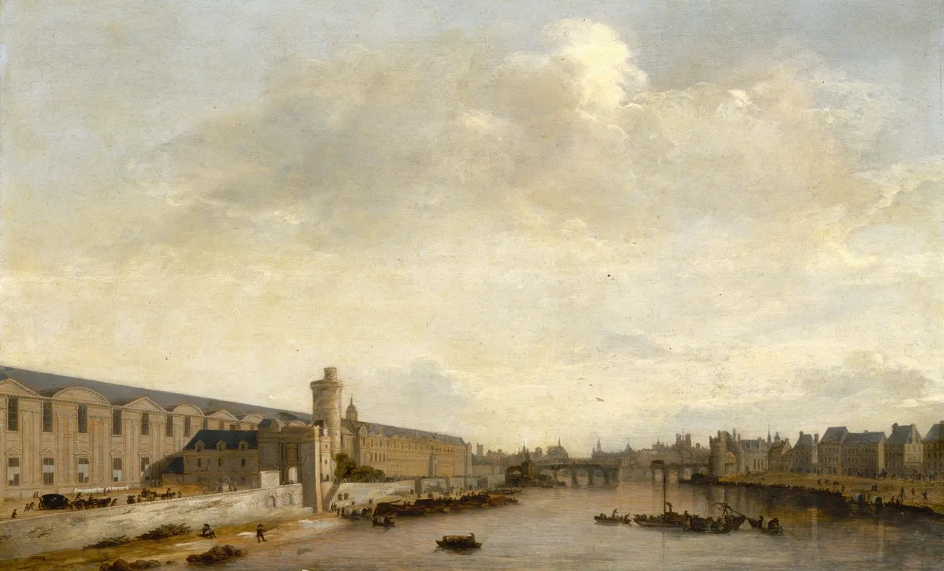 La Grande Galerie Du Louvre Avec La Porte Neuve Et La Tour De Bois 3
