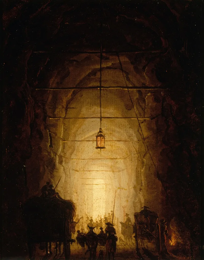 La Grotte Du Pausilippe Wall Art by Hubert Robert - High-Resolution Digital Print