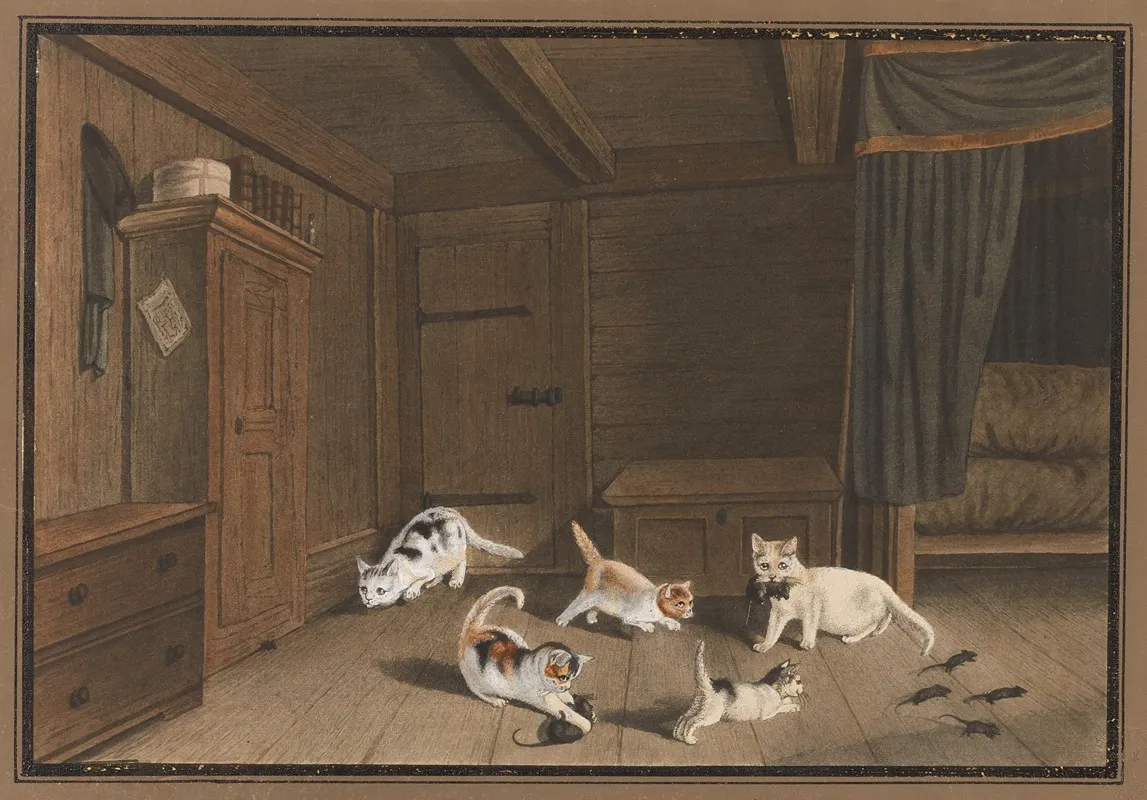La Guerre Aux Rats Wall Art by Gottfried Mind - High-Resolution Digital Print