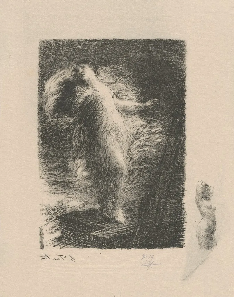 La Jeune Tarentine 2 Wall Art by Henri Fantin-Latour - High-Resolution Digital Print