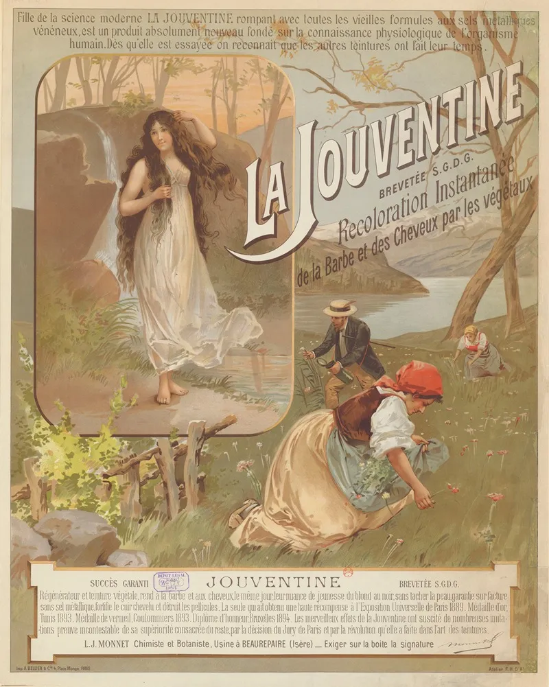 La Jouventine Recoloration Instantanee De La Barbe Et Des Cheveux Wall Art by Frederic Hugo d’Alési - High-Resolution Digital Print