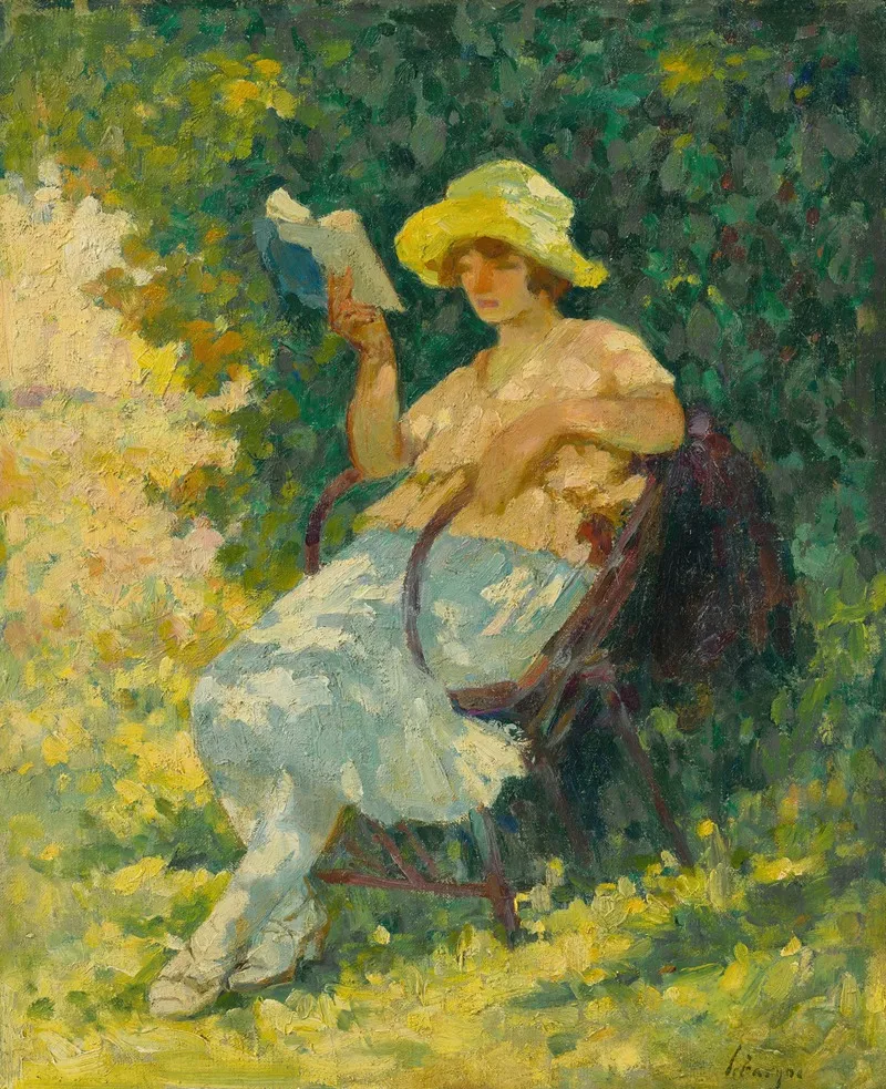 La Lecture Au Jardin Wall Art by Henri Lebasque - High-Resolution Digital Print