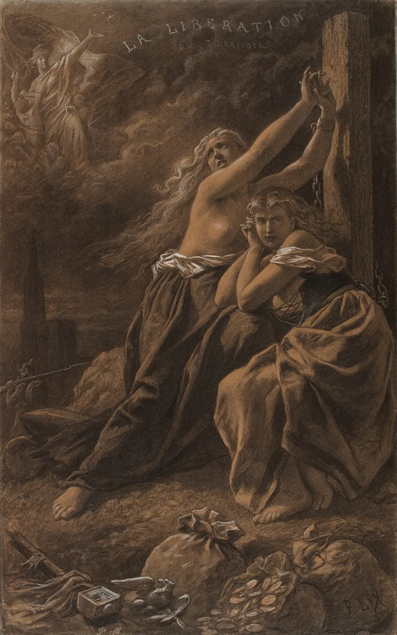 La Liberation Du Territoire Wall Art by Frederic Theodore Lix - High-Resolution Digital Print