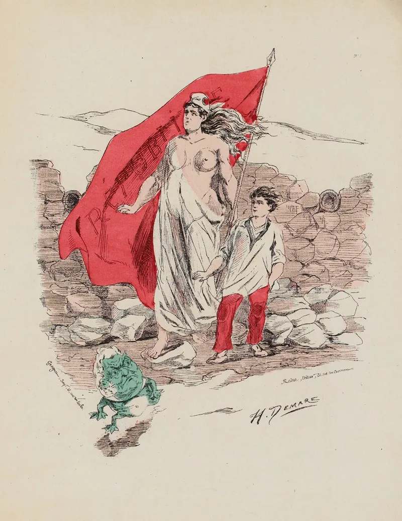 La Lumiere Leur Fait Peur Wall Art by Georges Pilotelle - High-Resolution Digital Print