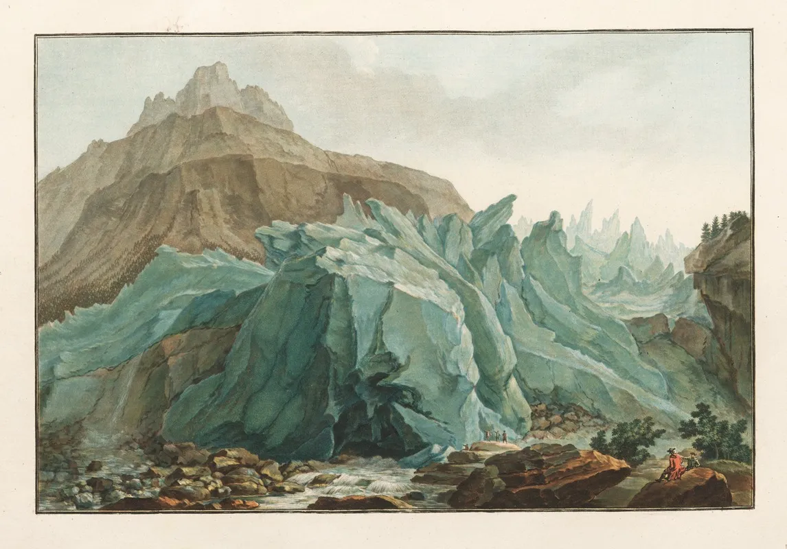 La Lutschinen Sortant Du Glacier Inferieur Du Grindelwald