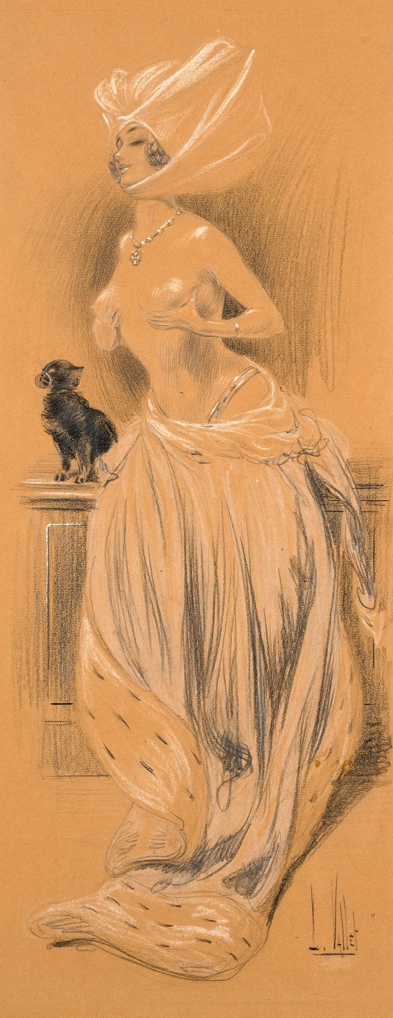 La Luxure Wall Art by Léon Vallet - High-Resolution Digital Print