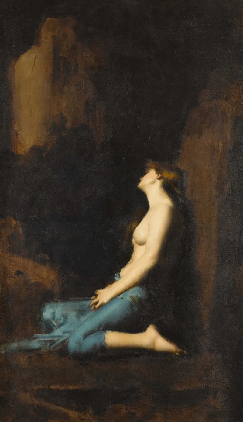 La Magdeleine Wall Art by Jean-Jacques Henner - High-Resolution Digital Print