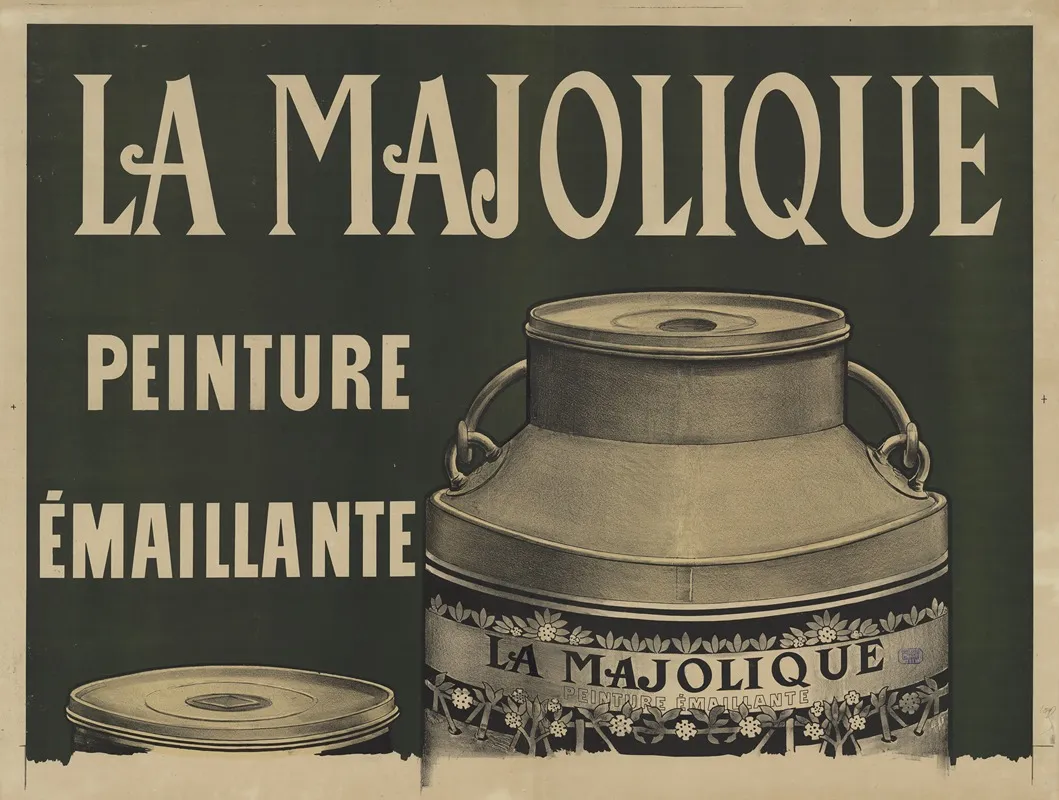 La Majolique Peinture Emaillante Wall Art by Imp. Paul Dupont - High-Resolution Digital Print
