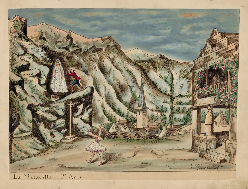 La Maladetta 4 Wall Art by Georges Sauvage - High-Resolution Digital Print
