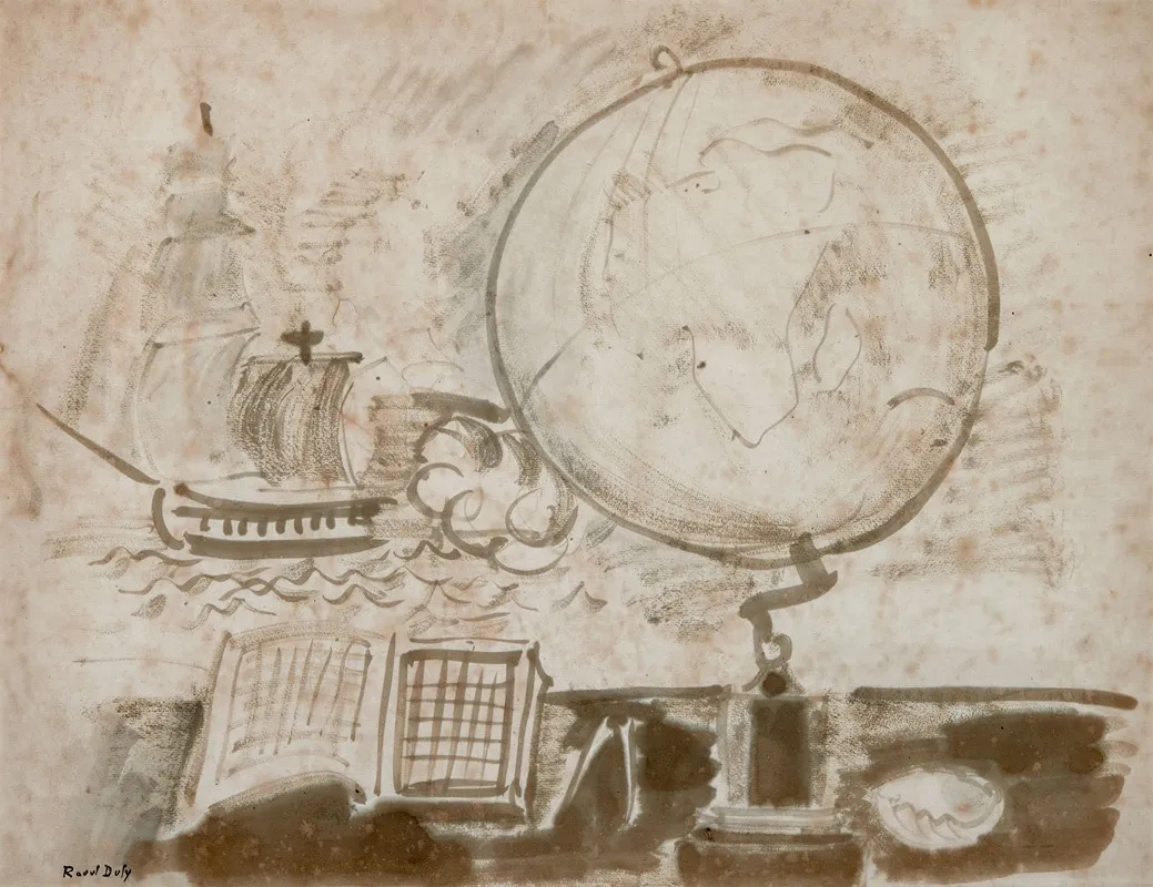 La Mappemonde Wall Art by Raoul Dufy - High-Resolution Digital Print