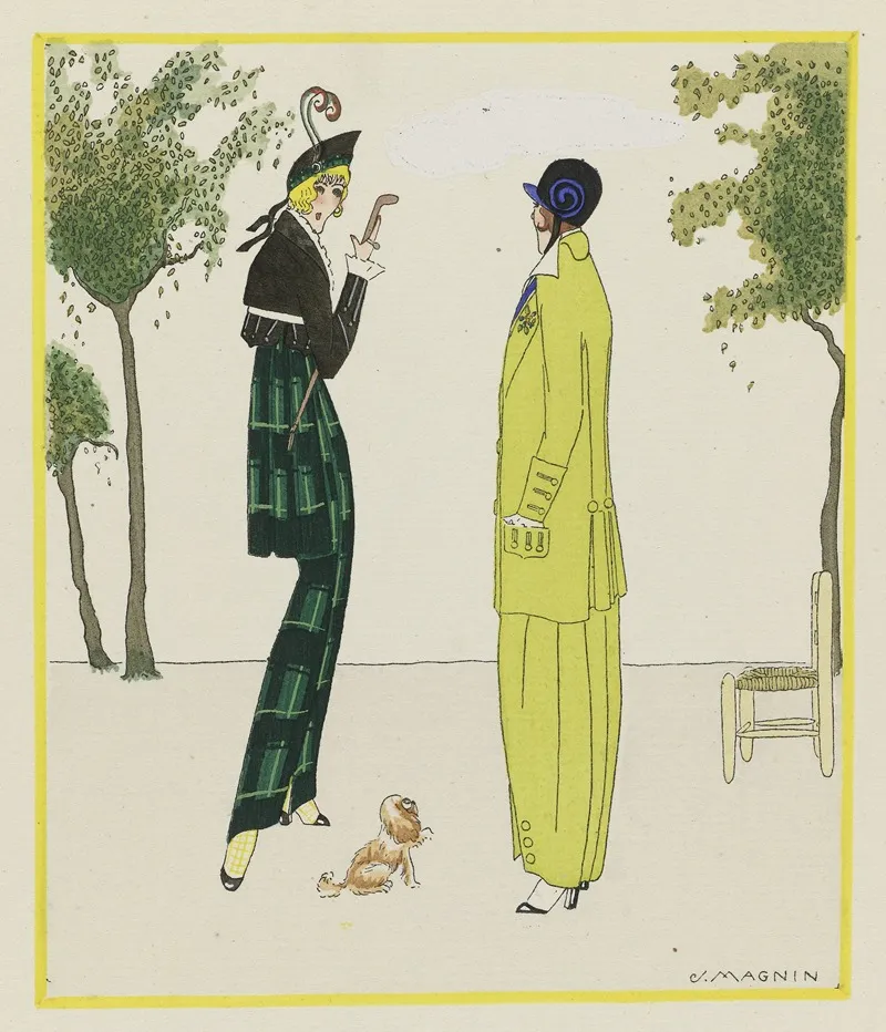 La Matinee De Printemps Costumes Tailleur De Doucet by J. Magnin - High-Resolution Digital Print