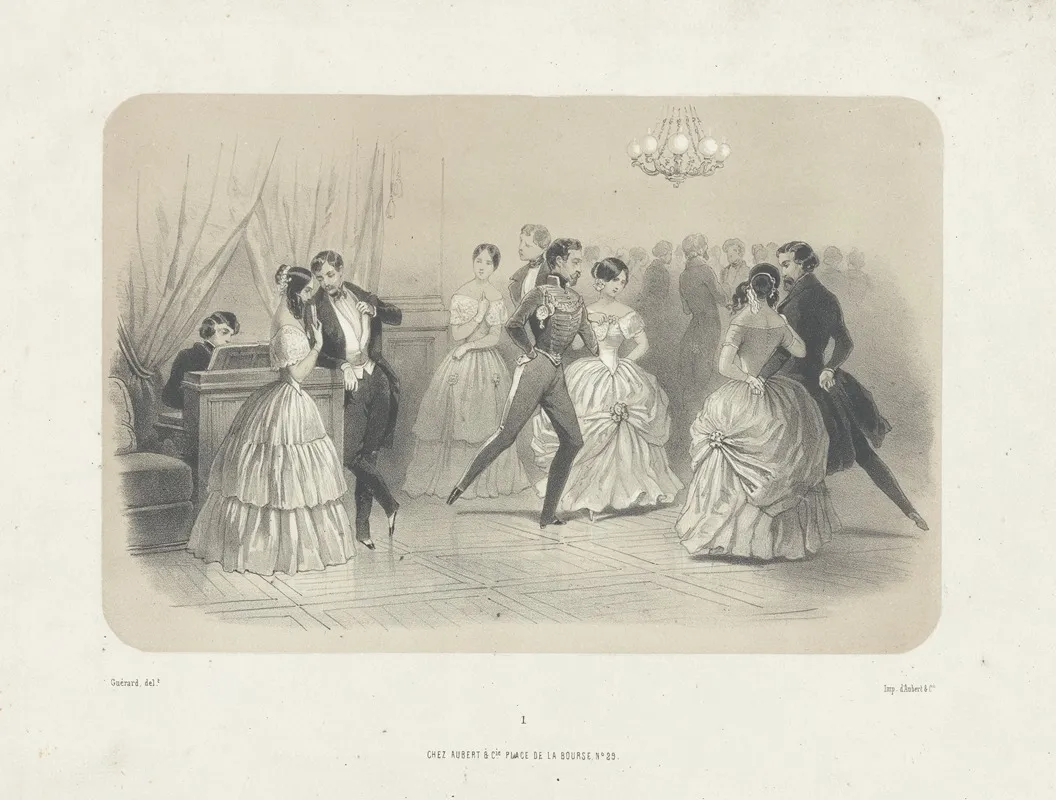 La Mazourka Selections Wall Art by Eugène Charles François Guérard - High-Resolution Digital Print