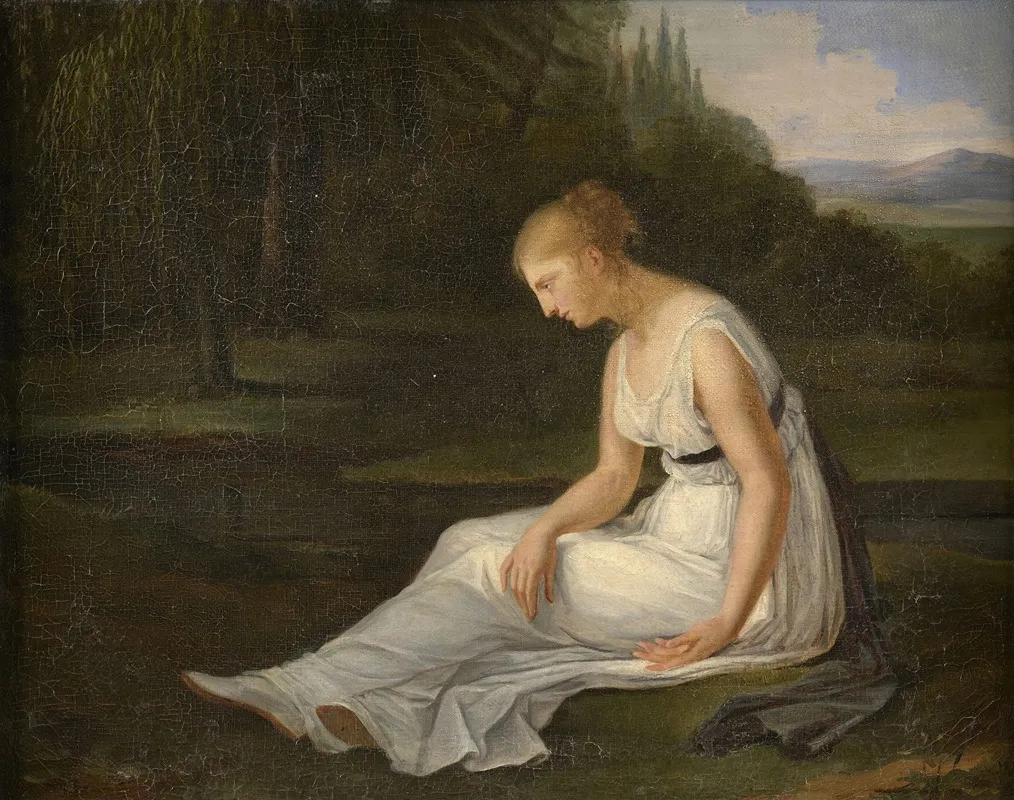 La Melancolie Wall Art by Constance-Marie Charpentier - High-Resolution Digital Print