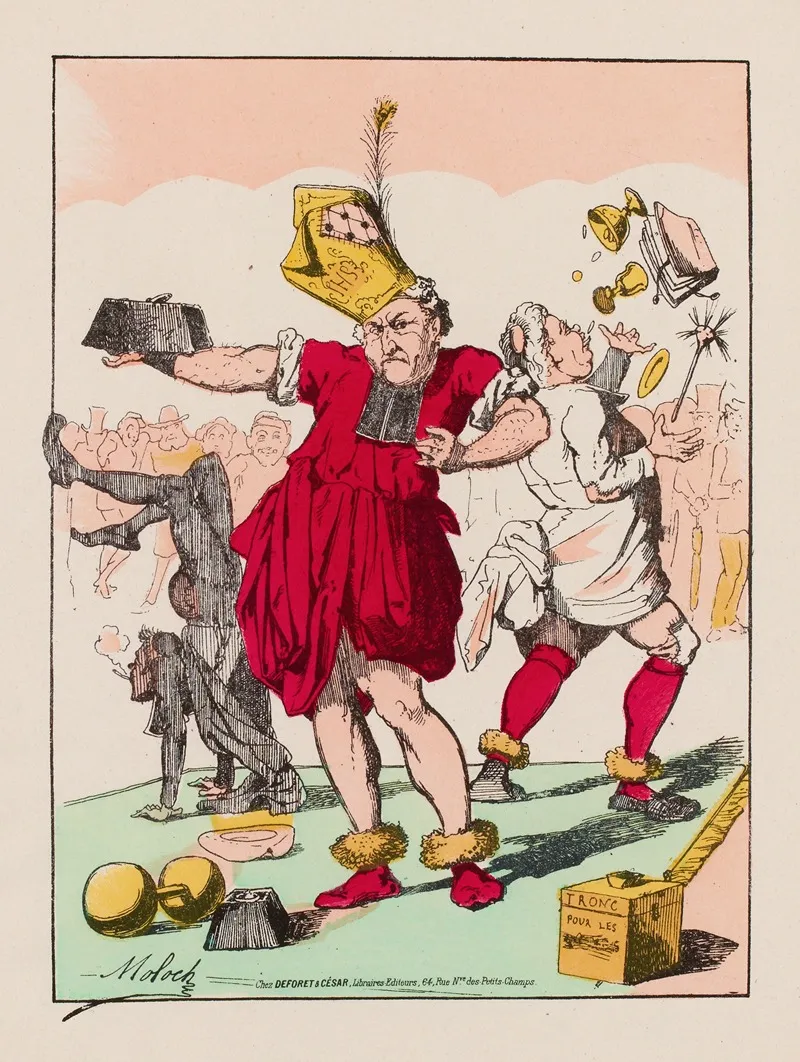 La Mendicite Etant Interdite 2 Wall Art by Moloch (Alphonse Hector Colomb) - High-Resolution Digital Print